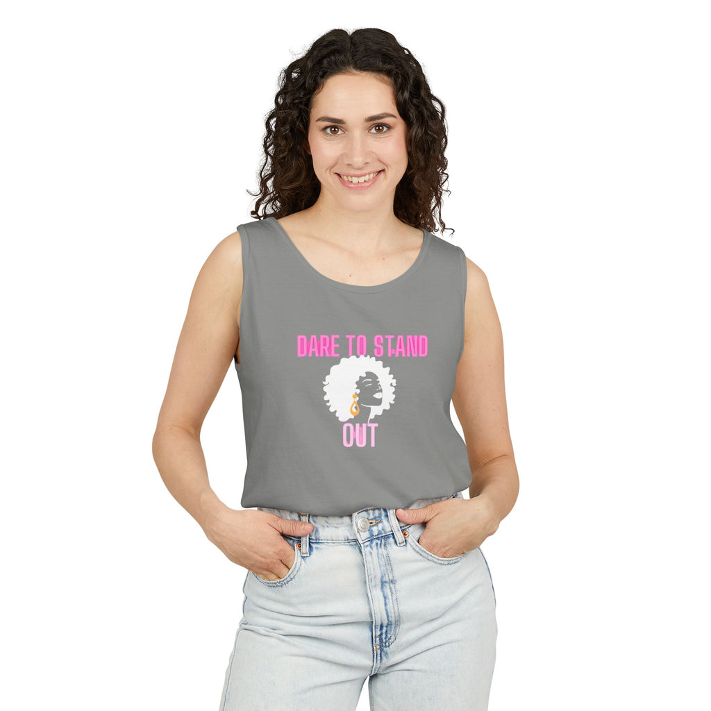 Dare to Stand Tank Top, Inspirational Unisex Shirt, Motivational Workout Wear, Casual Summer Top, Gift for Fitness Lovers
