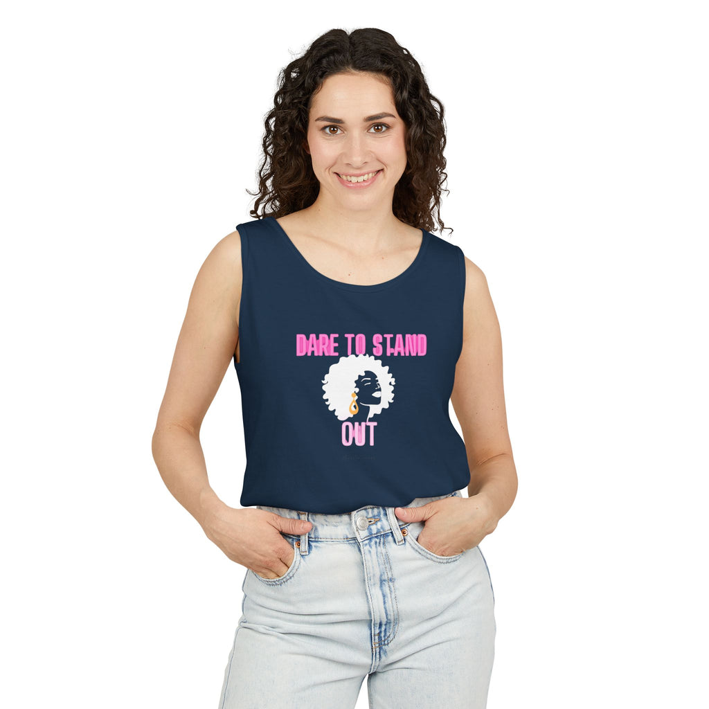 Dare to Stand Tank Top, Inspirational Unisex Shirt, Motivational Workout Wear, Casual Summer Top, Gift for Fitness Lovers