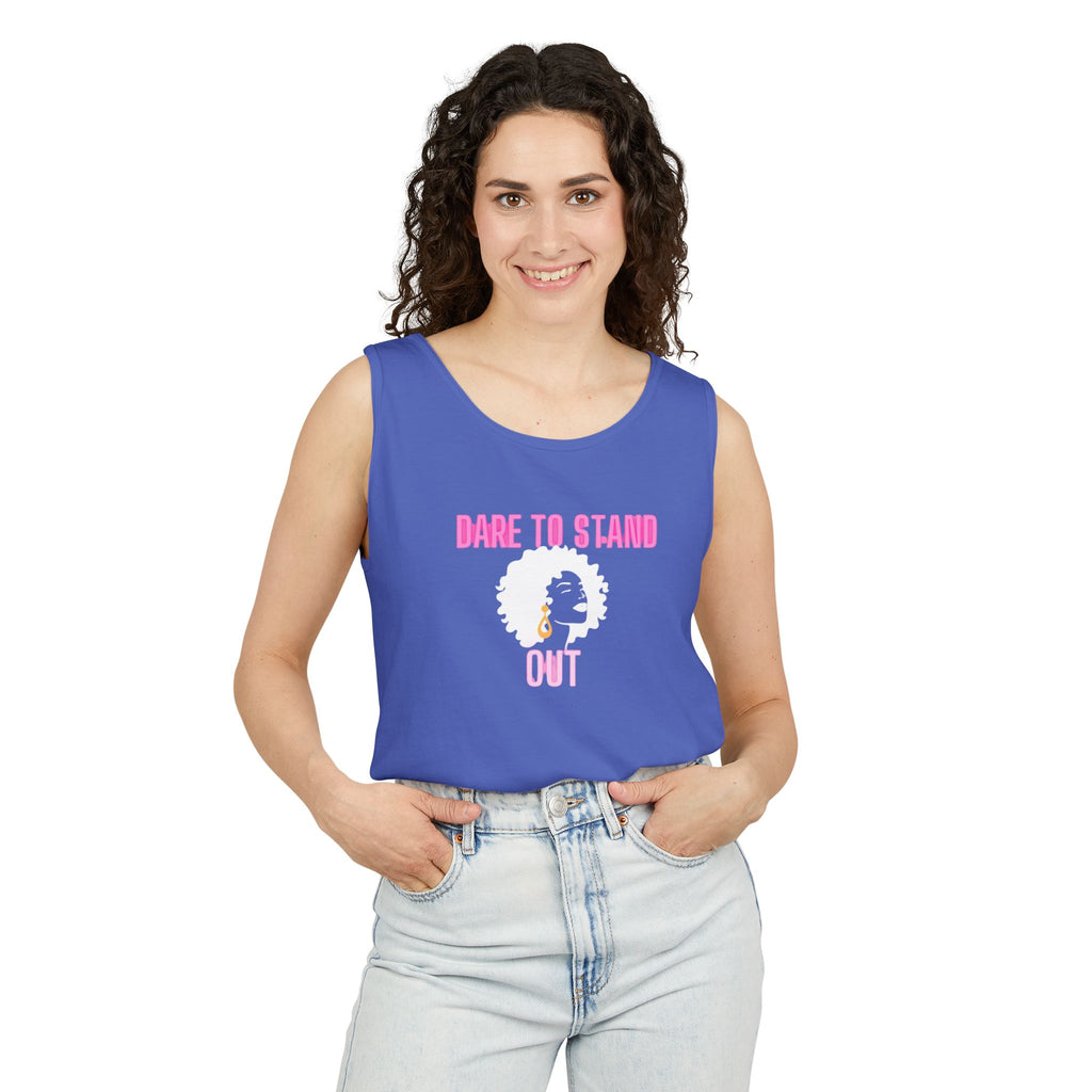 Dare to Stand Tank Top, Inspirational Unisex Shirt, Motivational Workout Wear, Casual Summer Top, Gift for Fitness Lovers