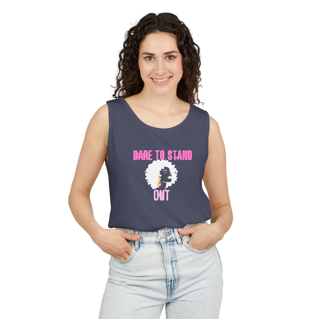 Dare to Stand Tank Top, Inspirational Unisex Shirt, Motivational Workout Wear, Casual Summer Top, Gift for Fitness Lovers