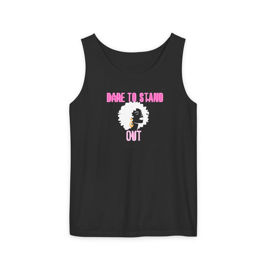 Dare to Stand Tank Top, Inspirational Unisex Shirt, Motivational Workout Wear, Casual Summer Top, Gift for Fitness Lovers